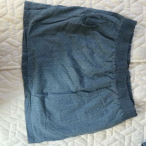 Denim detailed skirt.